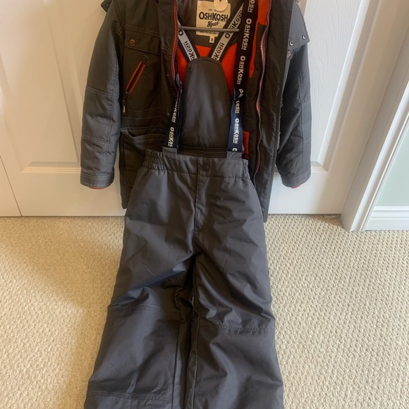 OshKosh B'gosh Charcoal and Tangerine Winter Set - Picture 2 of 2